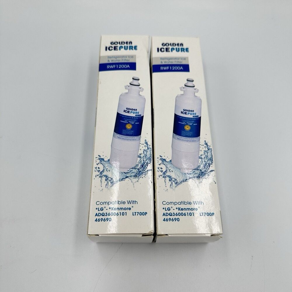 2 Pack Fit For LG LT700P ADQ36006101 kenmore 469690 rwf1200A Water Filter